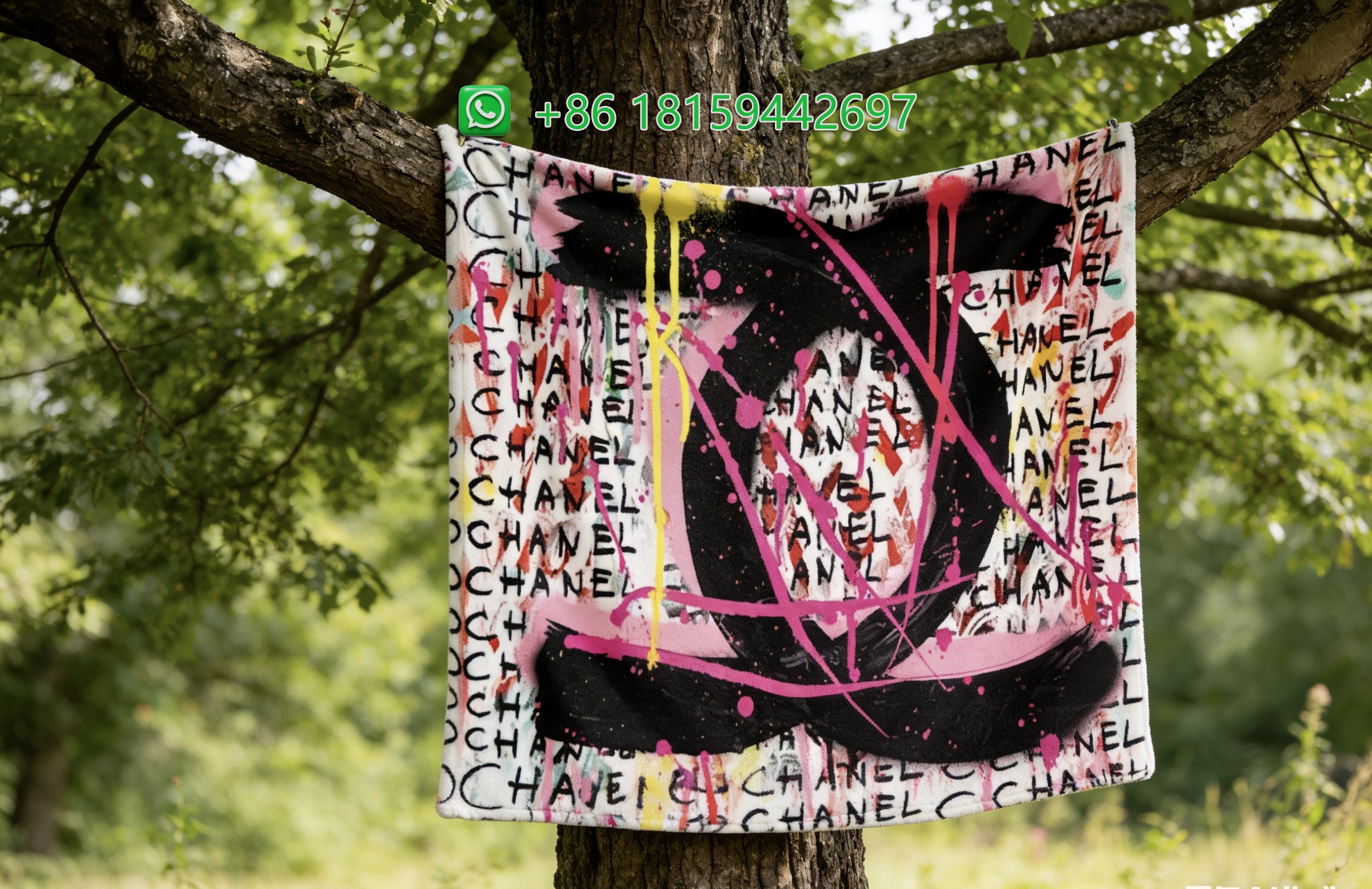 Chanel Throw Blankets